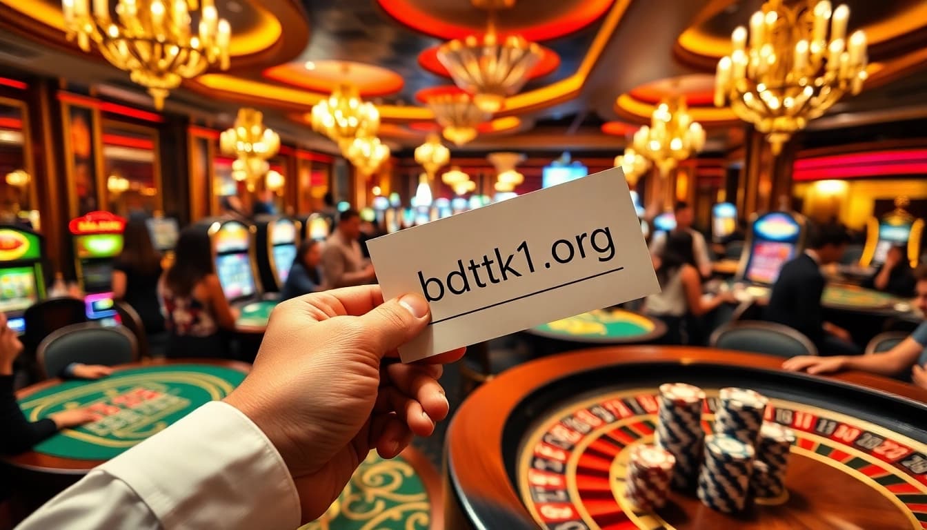 Experience the vibrant casino scene at bdtk1 org, featuring exciting gambling tables and lively players.