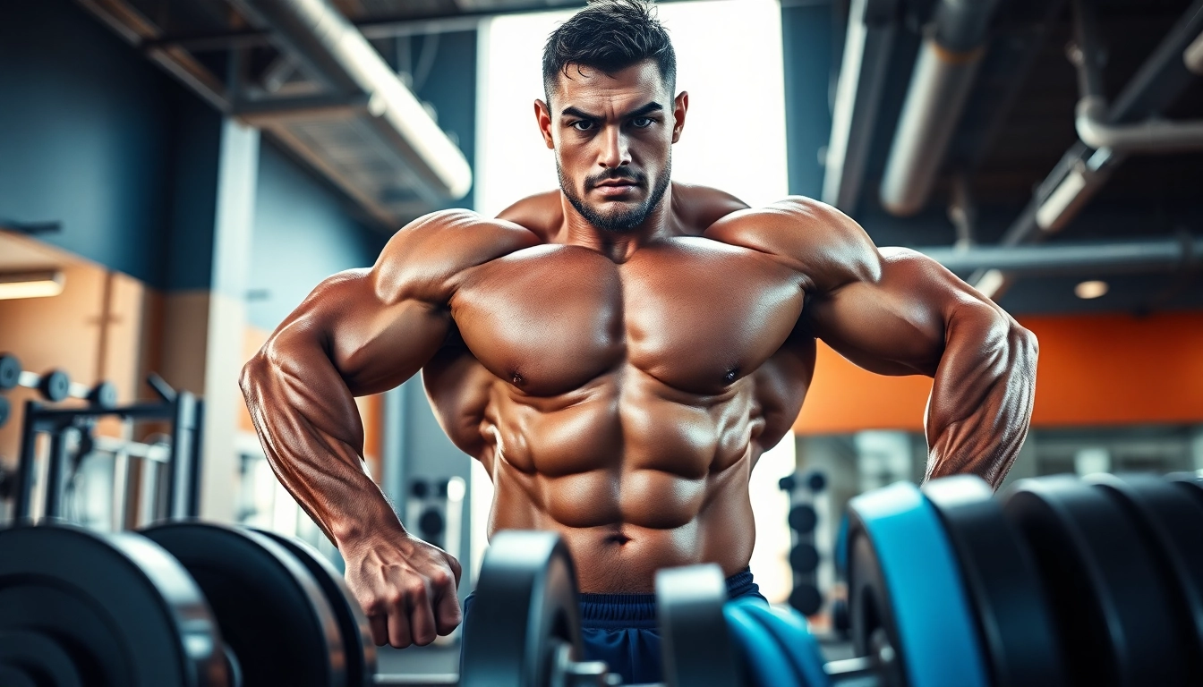 Shredbal 400 Shred Long Compound – Starker Bodybuilder im Fitnessstudio mit Gewichten