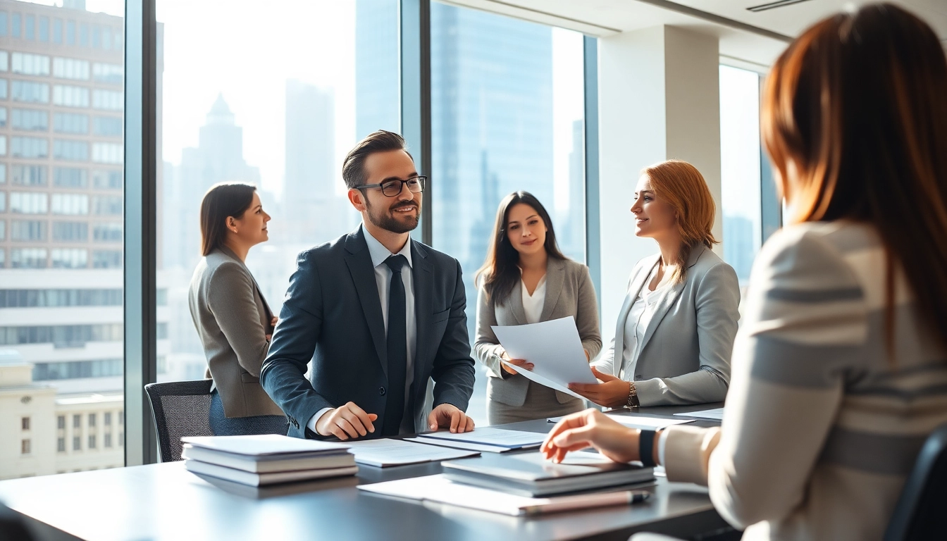 Headhunter Schweiz in einem modernen Büro, wo Kandidaten beraten werden.