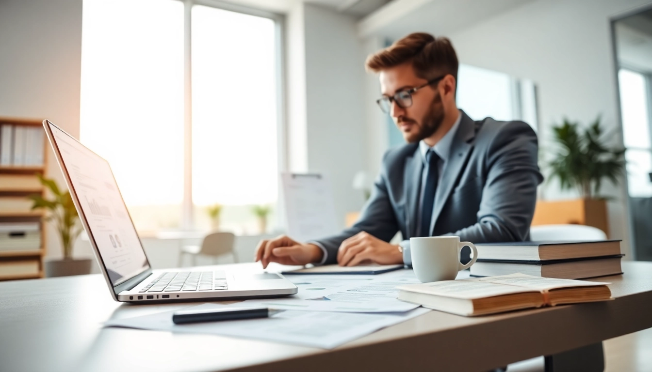 Headhunter Ingenieure analysiert Lebensläufe von Ingenieuren in einem modernen Büro.