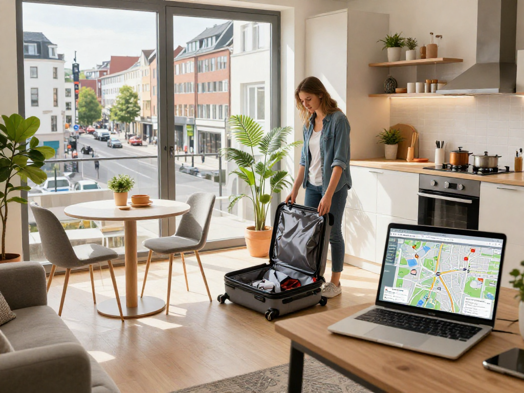Monteurzimmer mieten hannover – Gemütliche und moderne Wohnung mit Stadtblick in Hannover für entspannte Aufenthalte.