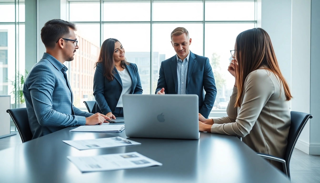 Headhunter IT berät IT-Kandidaten in einem modernen Büro, um eine Stelle zu finden.